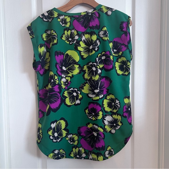 J Crew Large Floral Print Shirt Size 6 - Picture 2 of 4